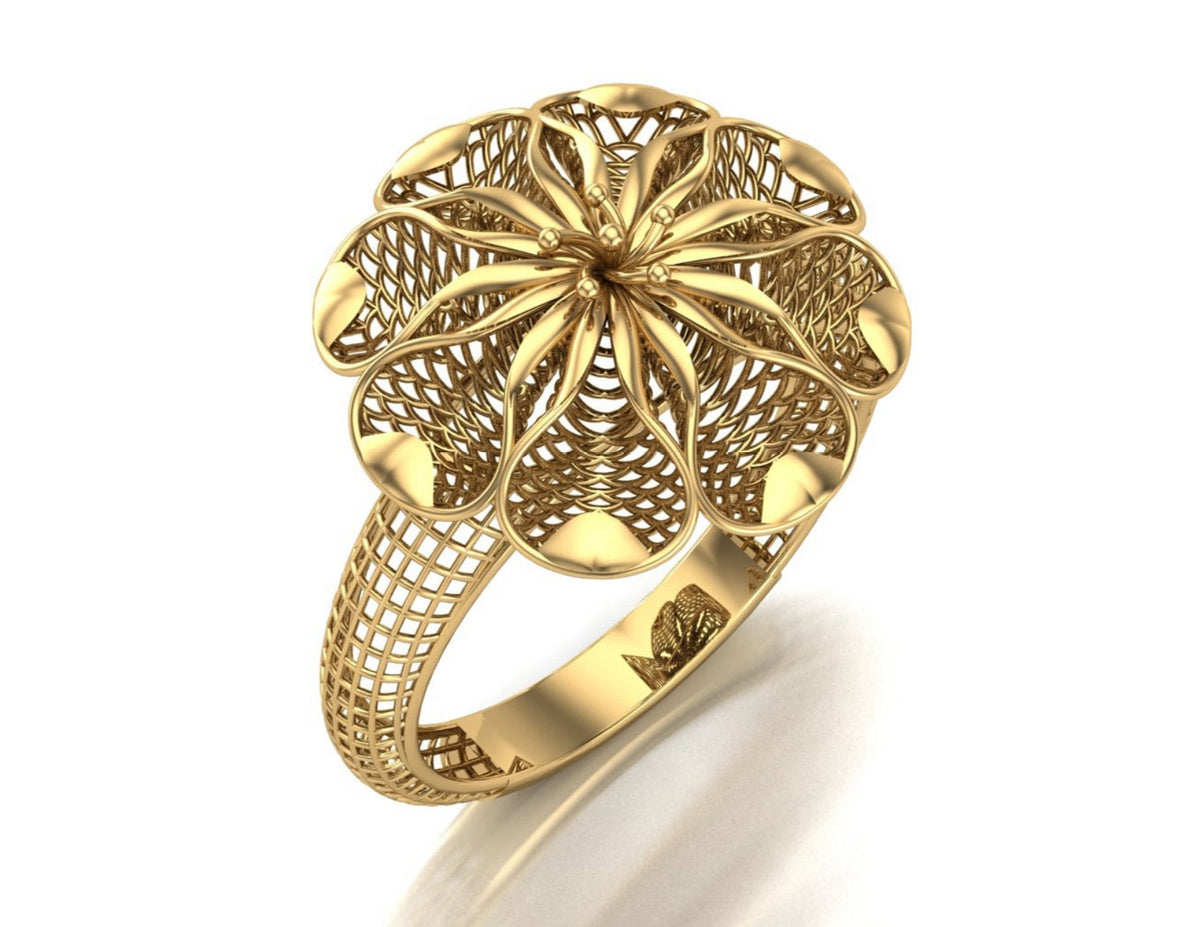 20 Turkish Flower Rings STL Files