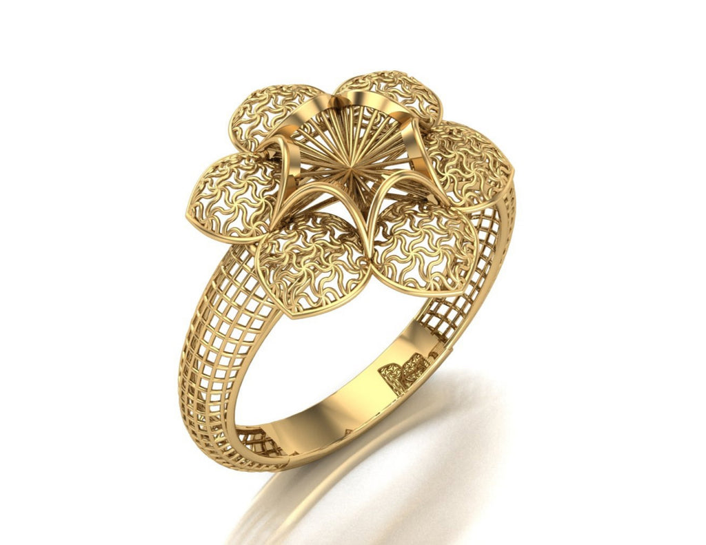 20 Turkish Flower Rings STL Files