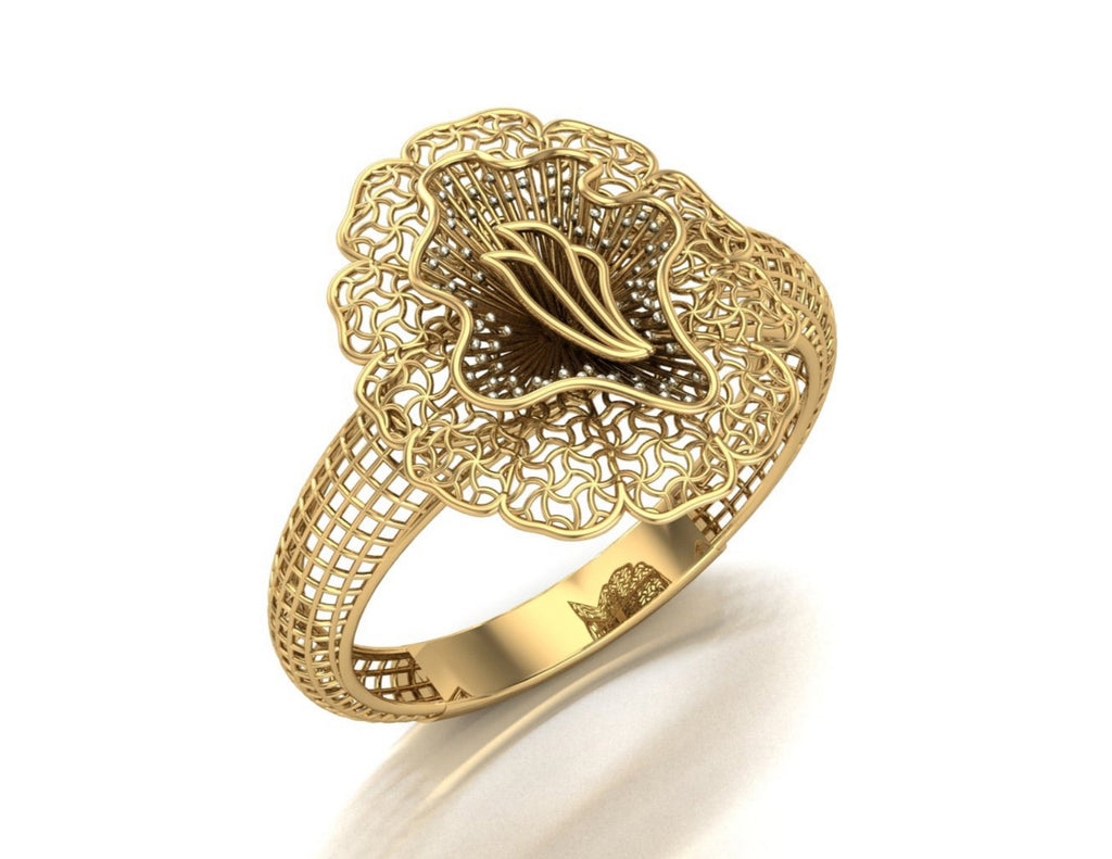 20 Turkish Flower Rings STL Files