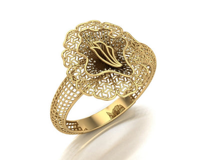 20 Turkish Flower Rings STL Files