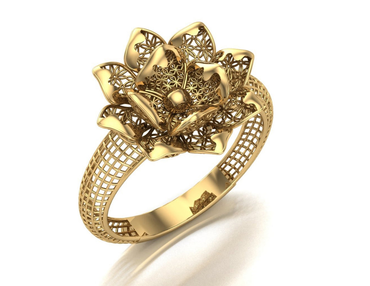 20 Turkish Flower Rings STL Files