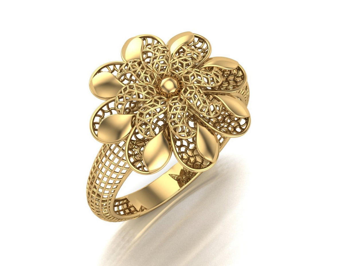 20 Turkish Flower Rings STL Files