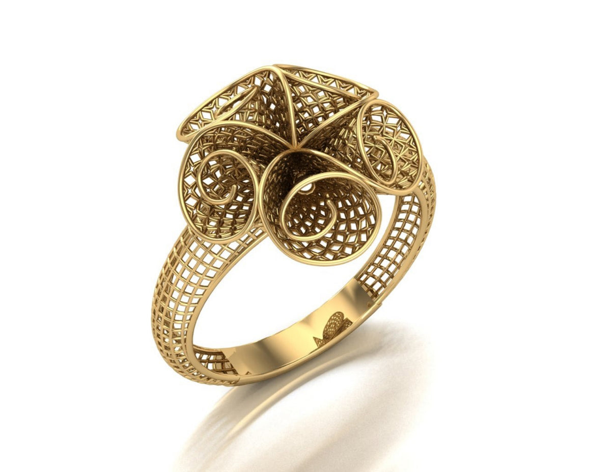 20 Turkish Flower Rings STL Files
