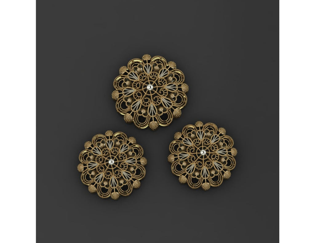 15  Pakistani Style Pendant Sets STL Files