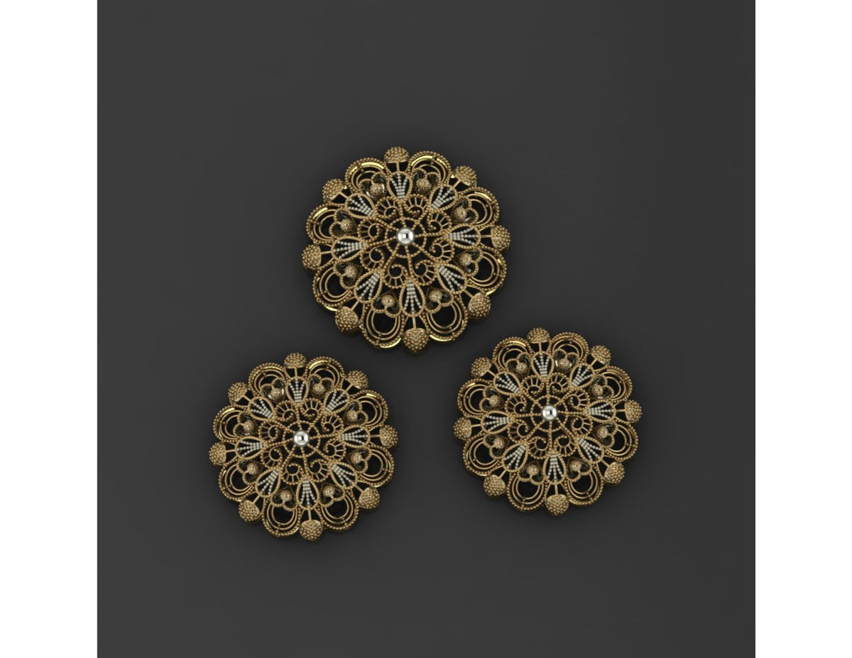 15  Pakistani Style Pendant Sets STL Files