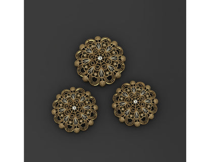 15  Pakistani Style Pendant Sets STL Files