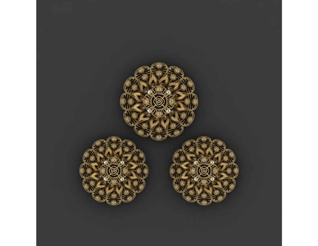 15  Pakistani Style Pendant Sets STL Files