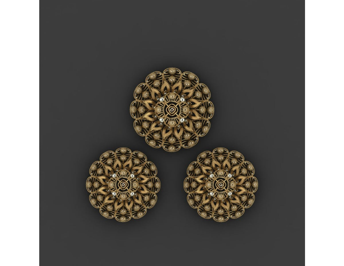 15  Pakistani Style Pendant Sets STL Files