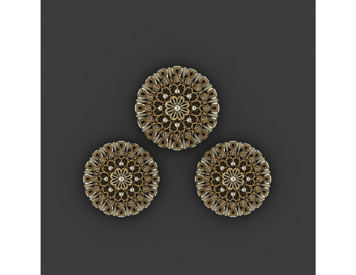 15  Pakistani Style Pendant Sets STL Files