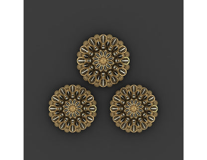 15  Pakistani Style Pendant Sets STL Files