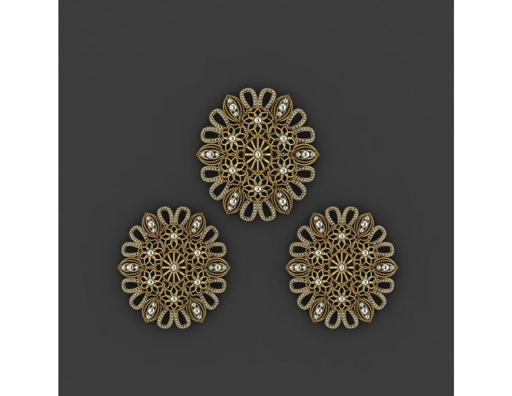 15  Pakistani Style Pendant Sets STL Files