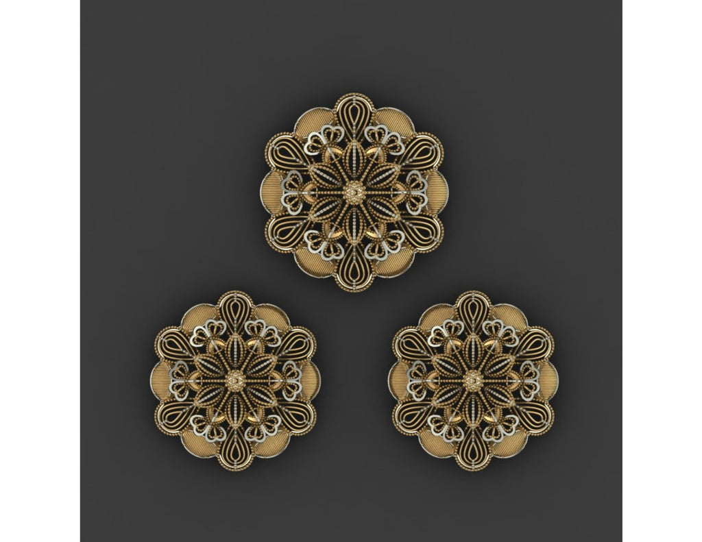 15  Pakistani Style Pendant Sets STL Files