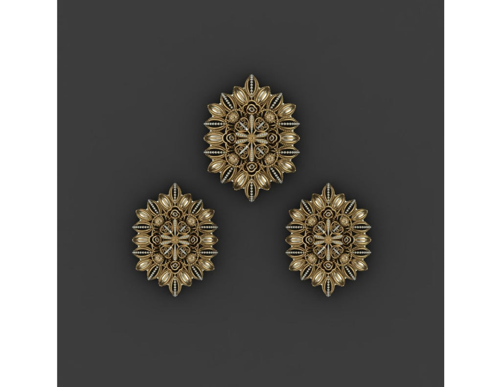 15  Pakistani Style Pendant Sets STL Files
