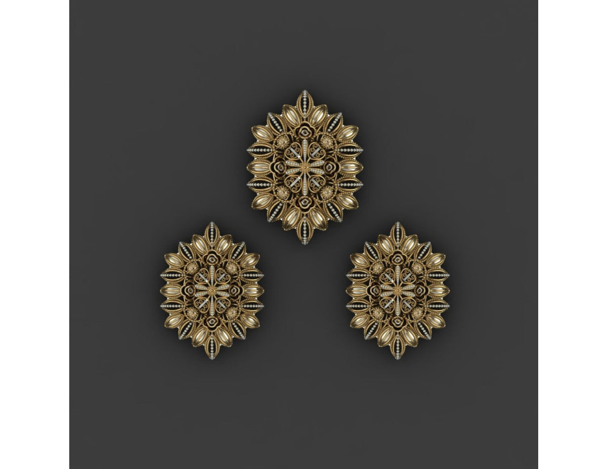15  Pakistani Style Pendant Sets STL Files