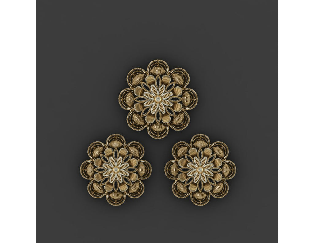 15  Pakistani Style Pendant Sets STL Files