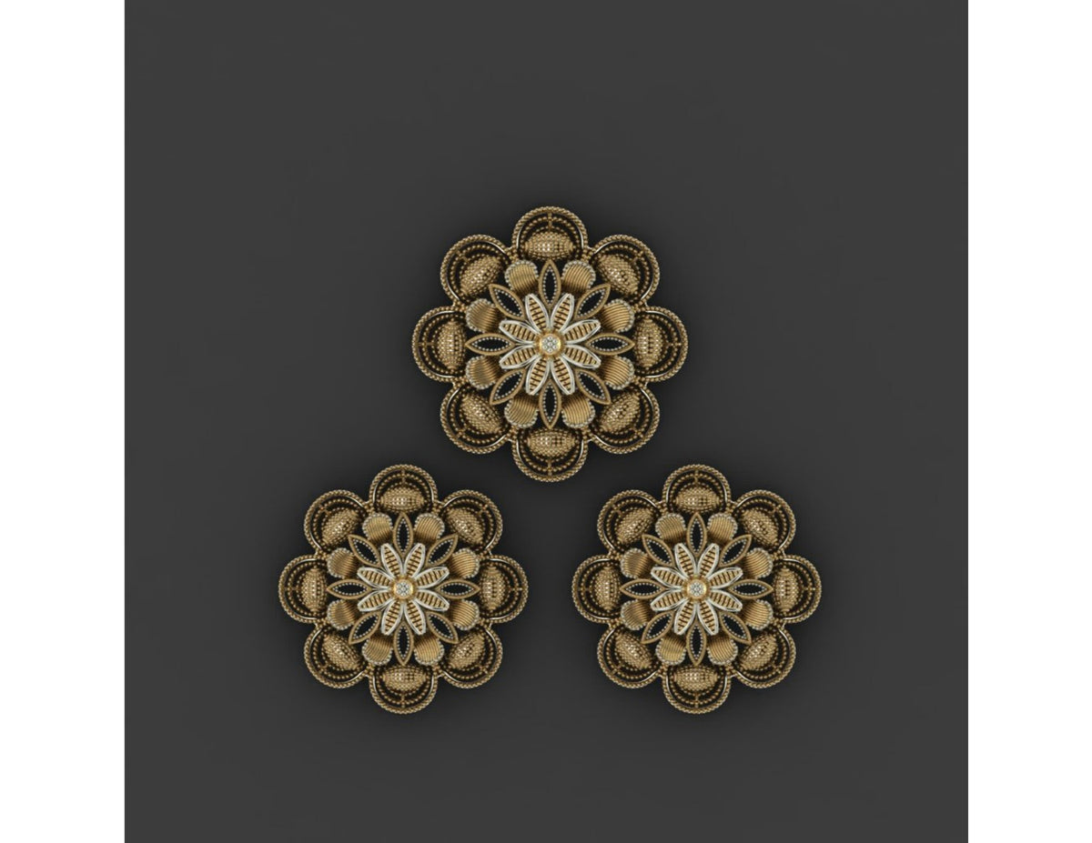 15  Pakistani Style Pendant Sets STL Files