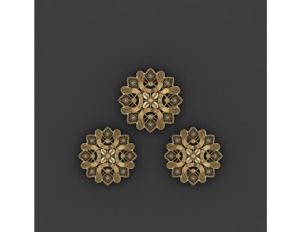 15  Pakistani Style Pendant Sets STL Files