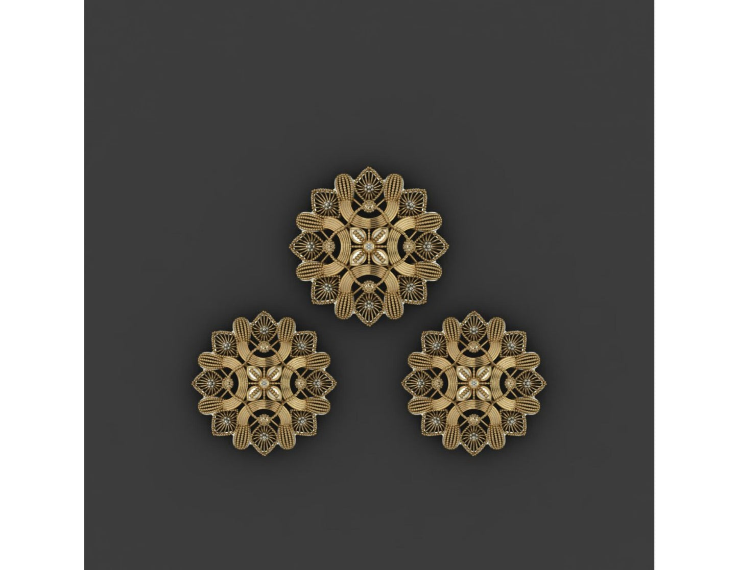 15  Pakistani Style Pendant Sets STL Files