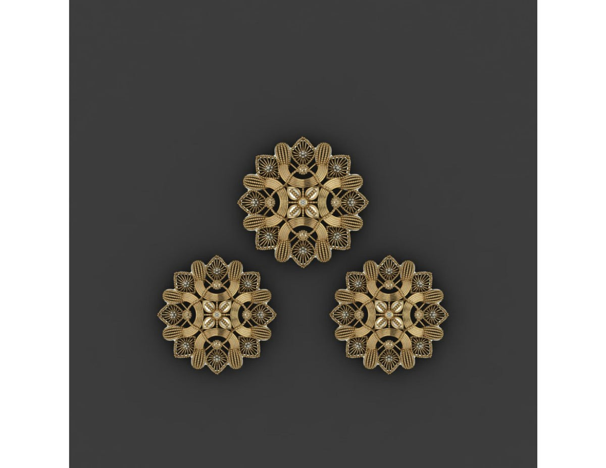 15  Pakistani Style Pendant Sets STL Files