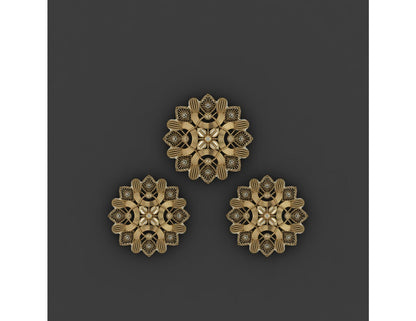 15  Pakistani Style Pendant Sets STL Files