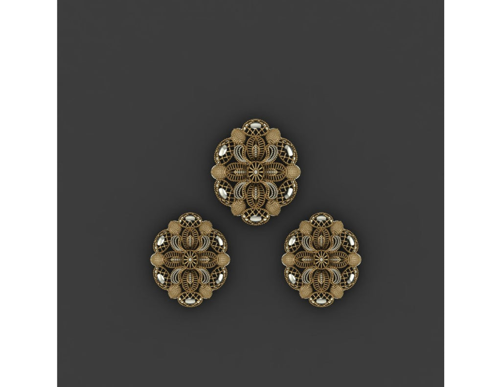 15  Pakistani Style Pendant Sets STL Files
